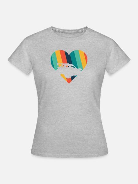Auto Autocross Rennauto - Frauen T-Shirt - Grau meliert