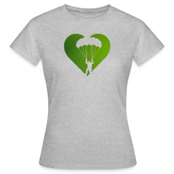 Parachutisme Sports extrêmes Parapente - T-shirt Femme - gris chiné - Devant - AI Model Female 172 dark (172cm)