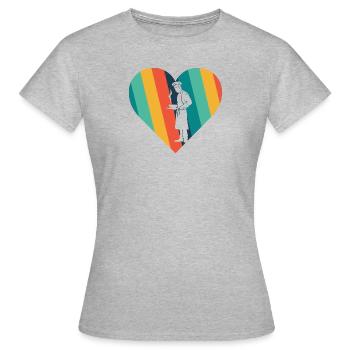 Cuisinier Hobby Cuisinier - T-shirt Femme - gris chiné - Devant - AI Model Female 172 dark (172cm)