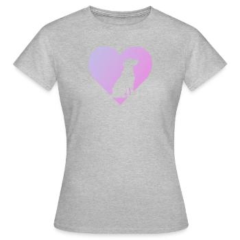 Hundeerziehung Hundetrainer - Frauen T-Shirt - Grau meliert - Vorne - AI Model Female 172 dark (172cm)