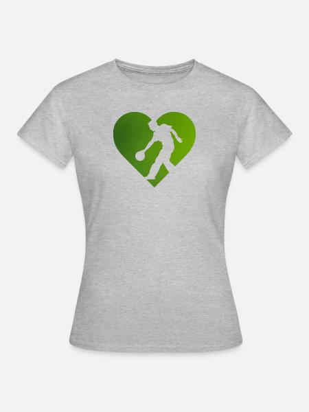 Bowler Strike - Frauen T-Shirt - Grau meliert
