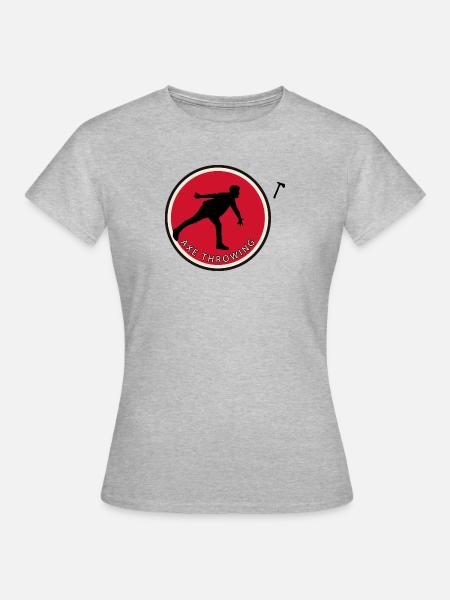 Axtwerfen Axtwerfen Axe Throwing - Frauen T-Shirt - Grau meliert