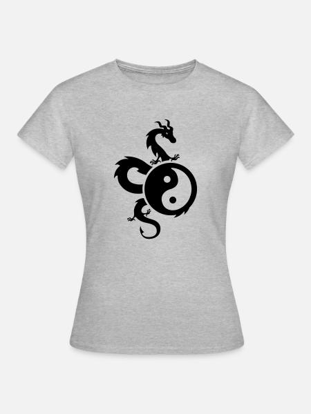 yin yang - Women's T-Shirt - heather grey