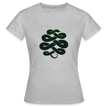 Couleuvre Piton - T-shirt Femme - gris chiné - Devant - AI Model Female 172 dark (172cm)