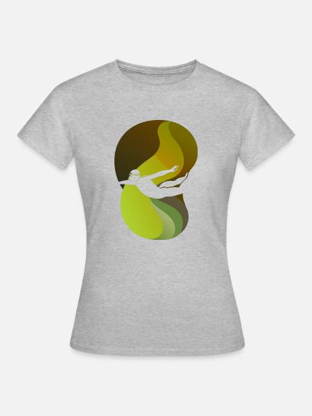 Schwimmer Scuba Schnorcheln - Frauen T-Shirt - Grau meliert