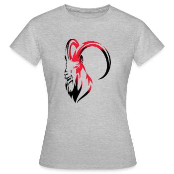 GOAT Montains - T-shirt Femme - gris chiné - Devant - AI Model Female 172 dark (172cm)
