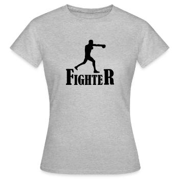 fighter boxer - Women's T-Shirt - heather grey - Front - AI Model Female 172 dark (172cm)