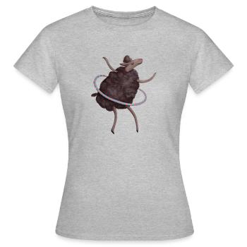 Schaf Hula hup - Frauen T-Shirt - Grau meliert - Vorne - AI Model Female 172 dark (172cm)