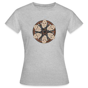 Wheel of Fortune - Frauen T-Shirt - Grau meliert - Vorne - AI Model Female 172 dark (172cm)