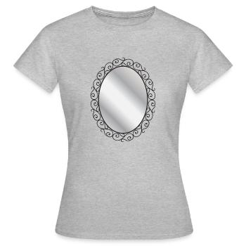 Mirror - Women's T-Shirt - heather grey - Front - AI Model Female 172 dark (172cm)