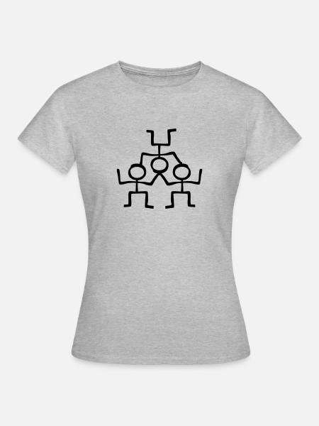 Acrobaten Acrobatic - Frauen T-Shirt - Grau meliert