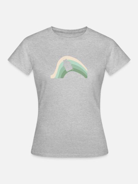 Backwaren Cupcake - Frauen T-Shirt - Grau meliert
