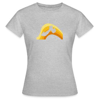 Muscles de l’homme forts - T-shirt Femme - gris chiné - Devant - AI Model Female 172 dark (172cm)