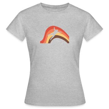 Skydiving Flugsport Skydive - Frauen T-Shirt - Grau meliert - Vorne - AI Model Female 172 dark (172cm)