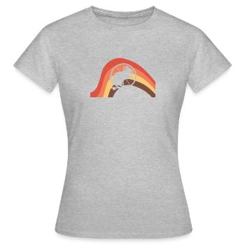 Hamster Guinea Tierchen - Frauen T-Shirt - Grau meliert - Vorne - AI Model Female 172 dark (172cm)