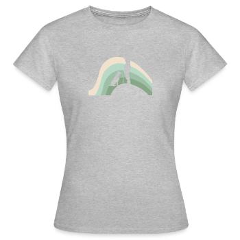 Hundetrainer Hundeschule Hundeerziehung - Frauen T-Shirt - Grau meliert - Vorne - AI Model Female 172 dark (172cm)
