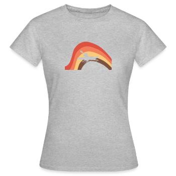 Kayak Rafting Eau vive - T-shirt Femme - gris chiné - Devant - AI Model Female 172 dark (172cm)