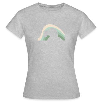 Autocross Rennwagen - Frauen T-Shirt - Grau meliert - Vorne - AI Model Female 172 dark (172cm)