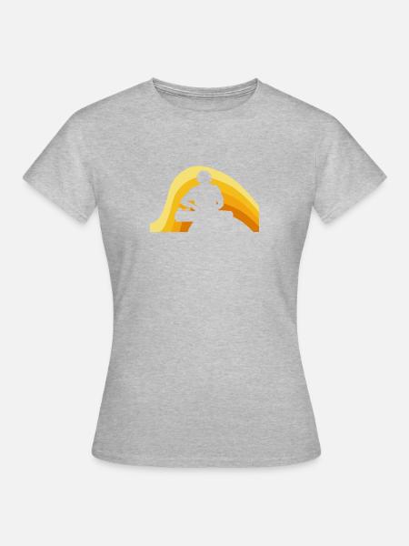 DJ Discjockey Trance - Frauen T-Shirt - Grau meliert