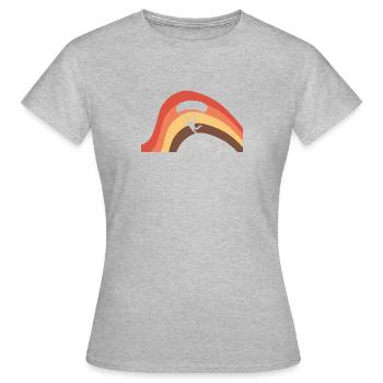 Skydiving Luft - Frauen T-Shirt - Grau meliert - Vorne - AI Model Female 172 dark (172cm)