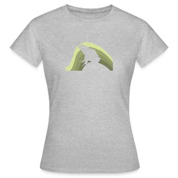 Frog Curd Tree Frog - Women's T-Shirt - heather grey - Front - AI Model Female 172 dark (172cm)