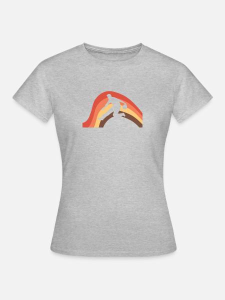 Bowling Strike - Frauen T-Shirt - Grau meliert