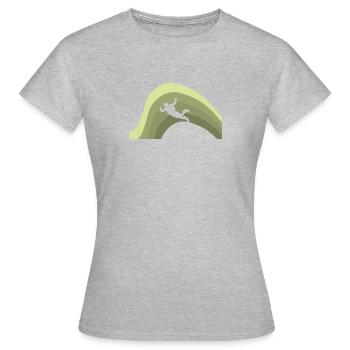 Parachutisme Parachutisme Adrénaline - T-shirt Femme - gris chiné - Devant - AI Model Female 172 dark (172cm)