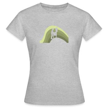 Flipper Jeux d’argent Pinball - T-shirt Femme - gris chiné - Devant - AI Model Female 172 dark (172cm)