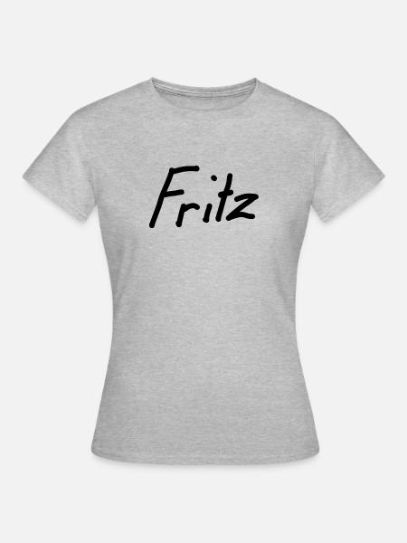 Fritz - Frauen T-Shirt - Grau meliert