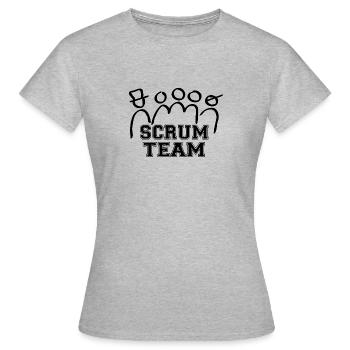 ÉQUIPE SCRUM - T-shirt Femme - gris chiné - Devant - AI Model Female 172 dark (172cm)