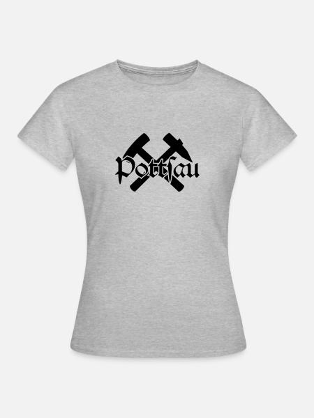 Pottsau - Frauen T-Shirt - Grau meliert