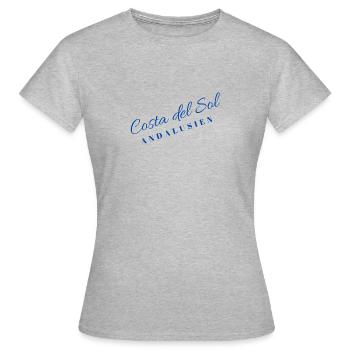 Costa del sol Andalusien - Frauen T-Shirt - Grau meliert - Vorne - AI Model Female 172 dark (172cm)
