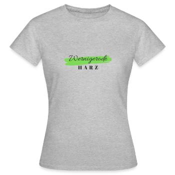 Wernigerode Harz - Frauen T-Shirt - Grau meliert - Vorne - AI Model Female 172 dark (172cm)
