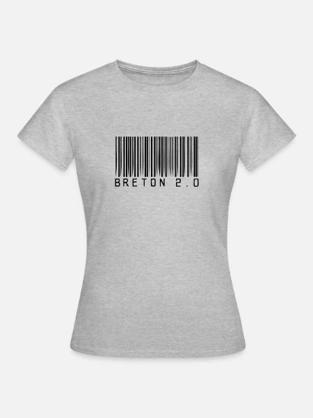 Breton 20 - Frauen T-Shirt - Grau meliert