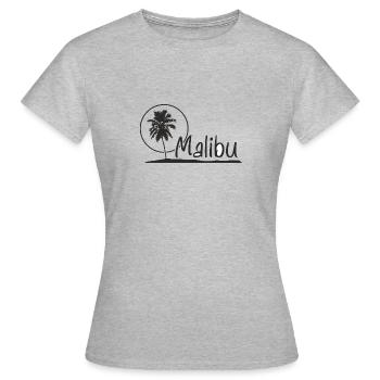 Malibu - T-shirt Femme - gris chiné - Devant - AI Model Female 172 dark (172cm)