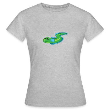 Aal Cartoon - Frauen T-Shirt - Grau meliert - Vorne - AI Model Female 172 dark (172cm)