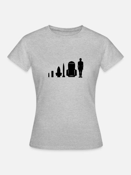 menschliche Bombe - Frauen T-Shirt - Grau meliert