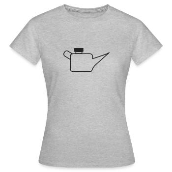 Engine oil pressure indicator lamp Oil can Oil level - Women's T-Shirt - heather grey - Front - AI Model Female 172 dark (172cm)