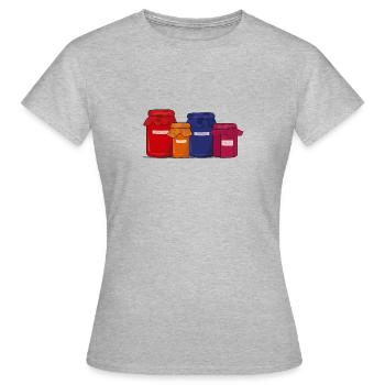 confiture - T-shirt Femme - gris chiné - Devant - AI Model Female 172 dark (172cm)