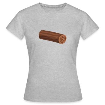 Logs of logs lying - Women's T-Shirt - heather grey - Front - AI Model Female 172 dark (172cm)