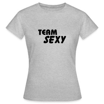 Team Sexy - Women's T-Shirt - heather grey - Front - AI Model Female 172 dark (172cm)