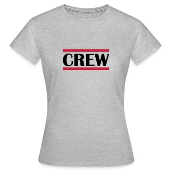 équipage - T-shirt Femme - gris chiné - Devant - AI Model Female 172 dark (172cm)
