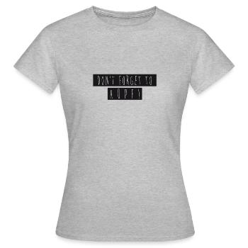 Don't forget to hop! - Women's T-Shirt - heather grey - Front - AI Model Female 172 dark (172cm)
