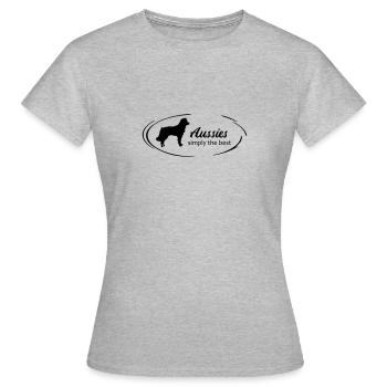 simply aussie - Women's T-Shirt - heather grey - Front - AI Model Female 172 dark (172cm)