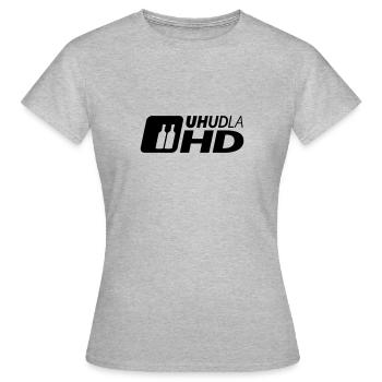 UHUDLA HD - vision étendue - T-shirt Femme - gris chiné - Devant - AI Model Female 172 dark (172cm)