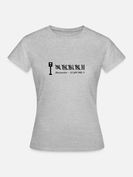 Blitzermarathon - Frauen T-Shirt - Grau meliert
