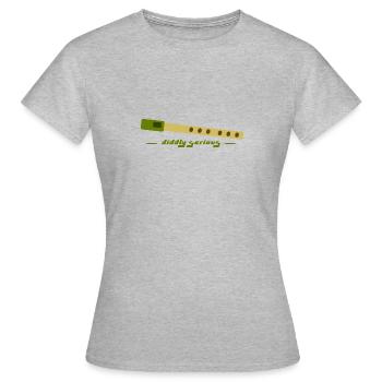 whistle green - Women's T-Shirt - heather grey - Front - AI Model Female 172 dark (172cm)