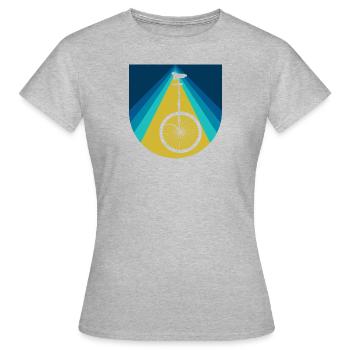 Monocycle monocycle cirque - T-shirt Femme - gris chiné - Devant - AI Model Female 172 dark (172cm)