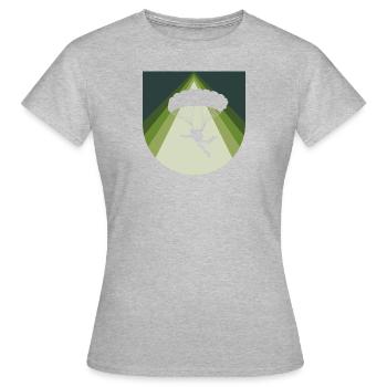 Parachutisme en chute libre - T-shirt Femme - gris chiné - Devant - AI Model Female 172 dark (172cm)