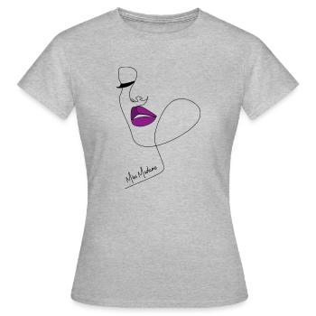 Miss Madame - Frauen T-Shirt - Grau meliert - Vorne - AI Model Female 172 dark (172cm)